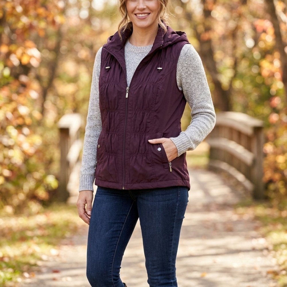 Northern Reflections Plum Vest